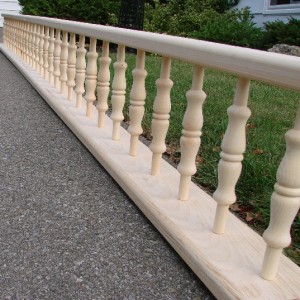 A fully assembled spandrel section, just waiting for your finishing.